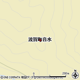兵庫県宍粟市波賀町音水周辺の地図