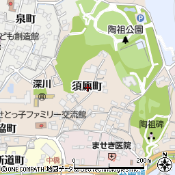 愛知県瀬戸市須原町周辺の地図