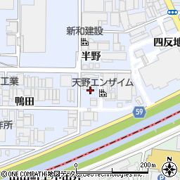 愛知県北名古屋市九之坪半野周辺の地図