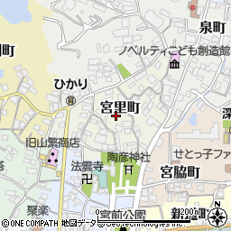 愛知県瀬戸市宮里町周辺の地図