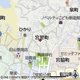 愛知県瀬戸市宮里町周辺の地図