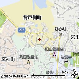 愛知県瀬戸市背戸側町50周辺の地図