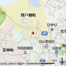 愛知県瀬戸市背戸側町58-9周辺の地図