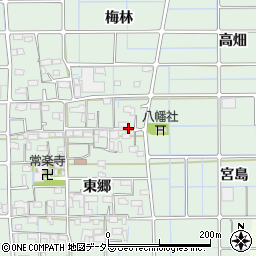 愛知県稲沢市堀之内町周辺の地図