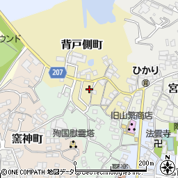 愛知県瀬戸市背戸側町58周辺の地図