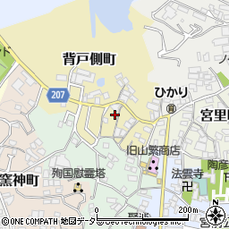 愛知県瀬戸市背戸側町62周辺の地図
