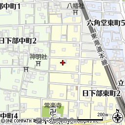 メナード化粧品稲沢長束販社周辺の地図