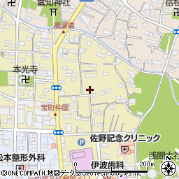 静岡県富士宮市宝町4-22周辺の地図
