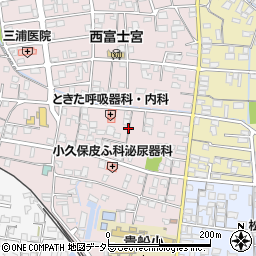 静岡県富士宮市貴船町周辺の地図