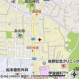 静岡県富士宮市宝町7-17周辺の地図