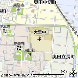 愛知県稲沢市奥田寺切町周辺の地図