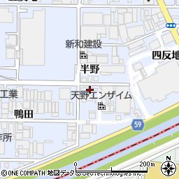愛知県北名古屋市九之坪半野26周辺の地図