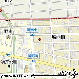 ローソン西区城西町店周辺の地図