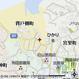 愛知県瀬戸市背戸側町46周辺の地図