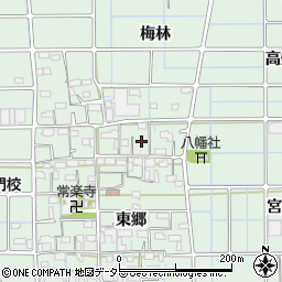 愛知県稲沢市堀之内町山細周辺の地図