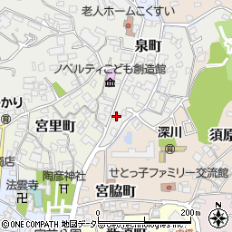 愛知県瀬戸市泉町5周辺の地図
