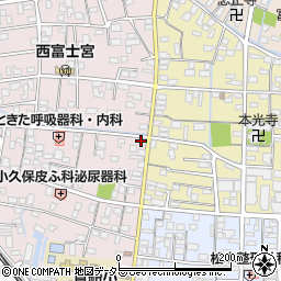 白糸富士宮線周辺の地図