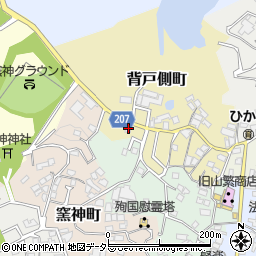 愛知県瀬戸市背戸側町106周辺の地図
