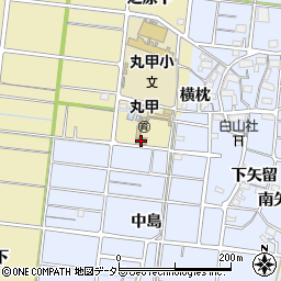 稲沢市立丸甲保育園周辺の地図