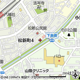 愛知県春日井市松新町4丁目2周辺の地図