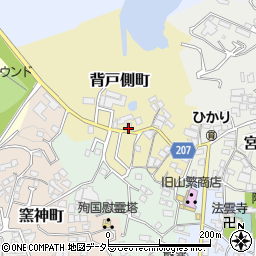 愛知県瀬戸市背戸側町80周辺の地図