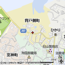 愛知県瀬戸市背戸側町93周辺の地図