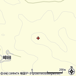 愛知県豊田市小渡町峰田周辺の地図