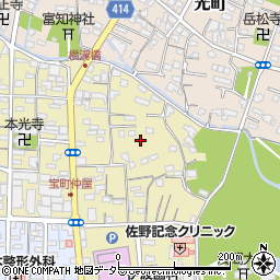 静岡県富士宮市宝町4周辺の地図
