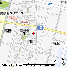 愛知県稲沢市平和町須ケ谷郷周辺の地図