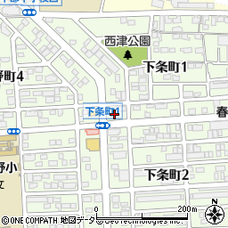 ファミリーマート春日井下条一丁目店周辺の地図