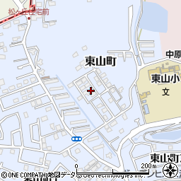愛知県瀬戸市東山町周辺の地図