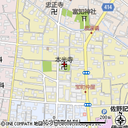 静岡県富士宮市宝町13周辺の地図