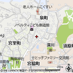 愛知県瀬戸市泉町7周辺の地図