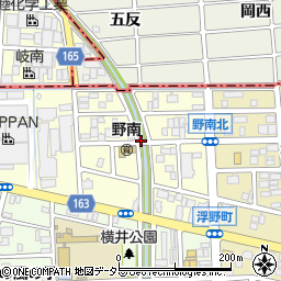 愛知県名古屋市西区野南町周辺の地図