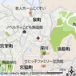 愛知県瀬戸市泉町2周辺の地図