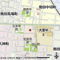 愛知県稲沢市奥田町北円蔵坊周辺の地図