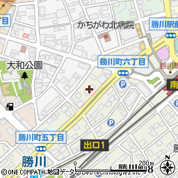 アイコーメガネ勝川店周辺の地図