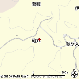 愛知県豊田市三箇町（砲六）周辺の地図