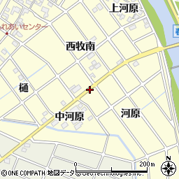 愛知県清須市春日明河原周辺の地図