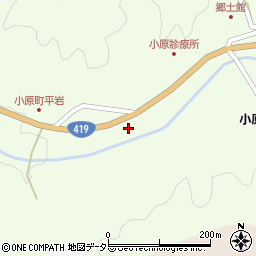 愛知県豊田市小原町井ノ下周辺の地図