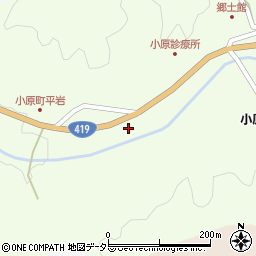 愛知県豊田市小原町（井ノ下）周辺の地図