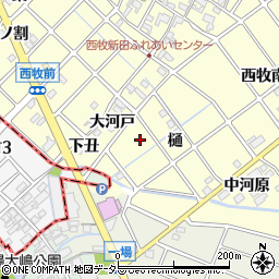 愛知県清須市春日樋周辺の地図
