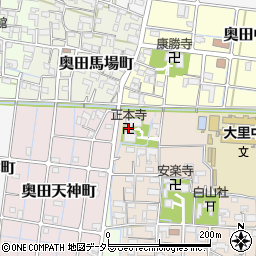 正本寺周辺の地図