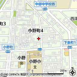 東濃信用金庫小野支店周辺の地図