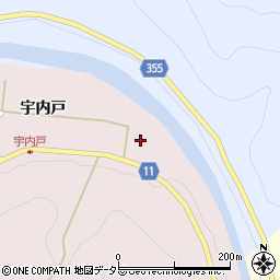 愛知県豊田市有間町中通周辺の地図