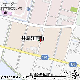 愛知県稲沢市井堀江西町周辺の地図