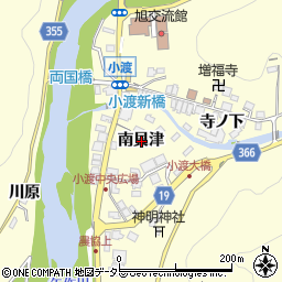 愛知県豊田市小渡町南貝津周辺の地図