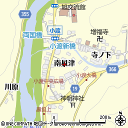 愛知県豊田市小渡町（南貝津）周辺の地図