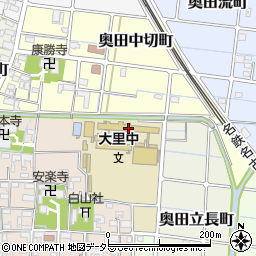 稲沢市立大里中学校周辺の地図