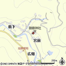 愛知県豊田市小渡町宮前周辺の地図